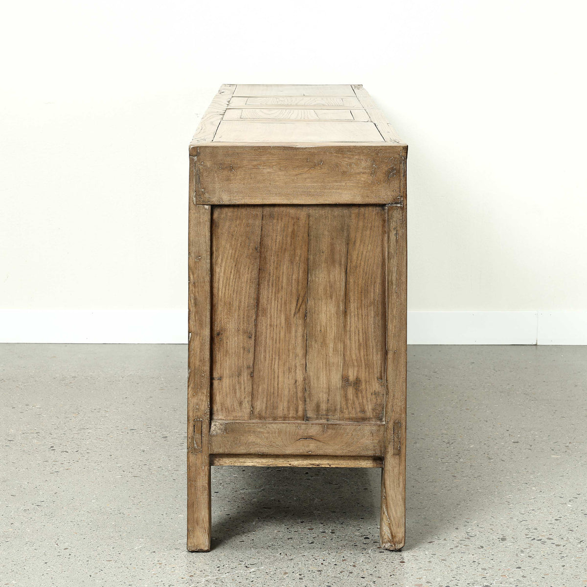 Approx. 81" Wide Antique Sideboard with Six Doors Weathered Natural