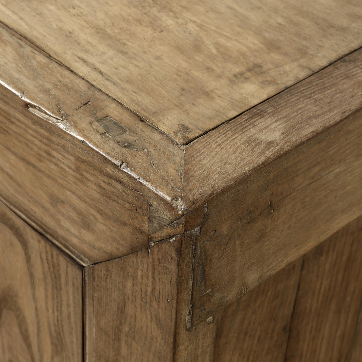 Approx. 81" Wide Antique Sideboard with Six Doors Weathered Natural