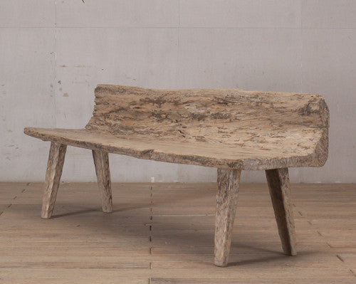 Approx. 75 Inches Wide 30 Inches High Live Edge Vintage Bench Weathered Natural image 2
