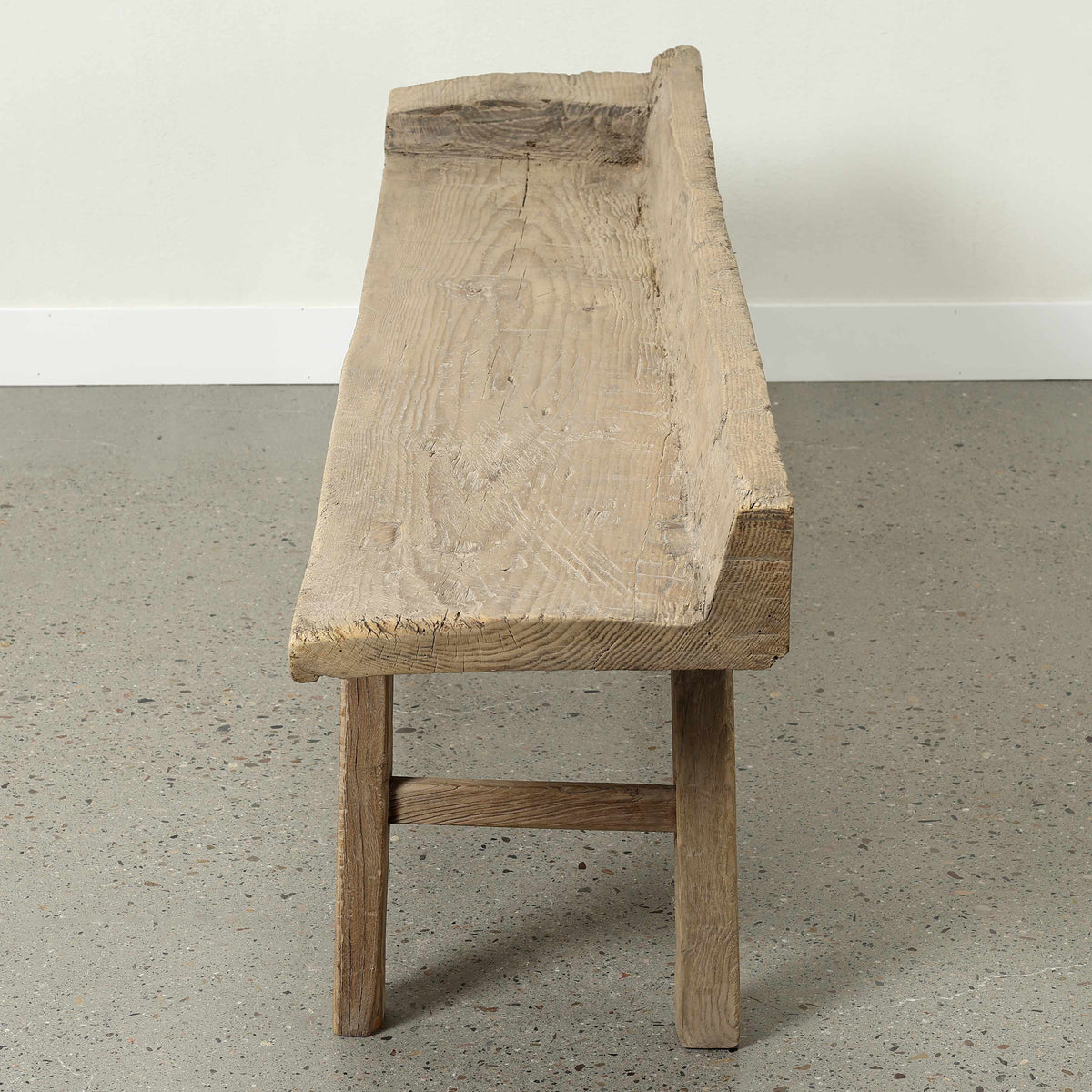 Approx. 65 Inches Wide 23.6 Inches High Live Edge Vintage Bench Weathered Natural
