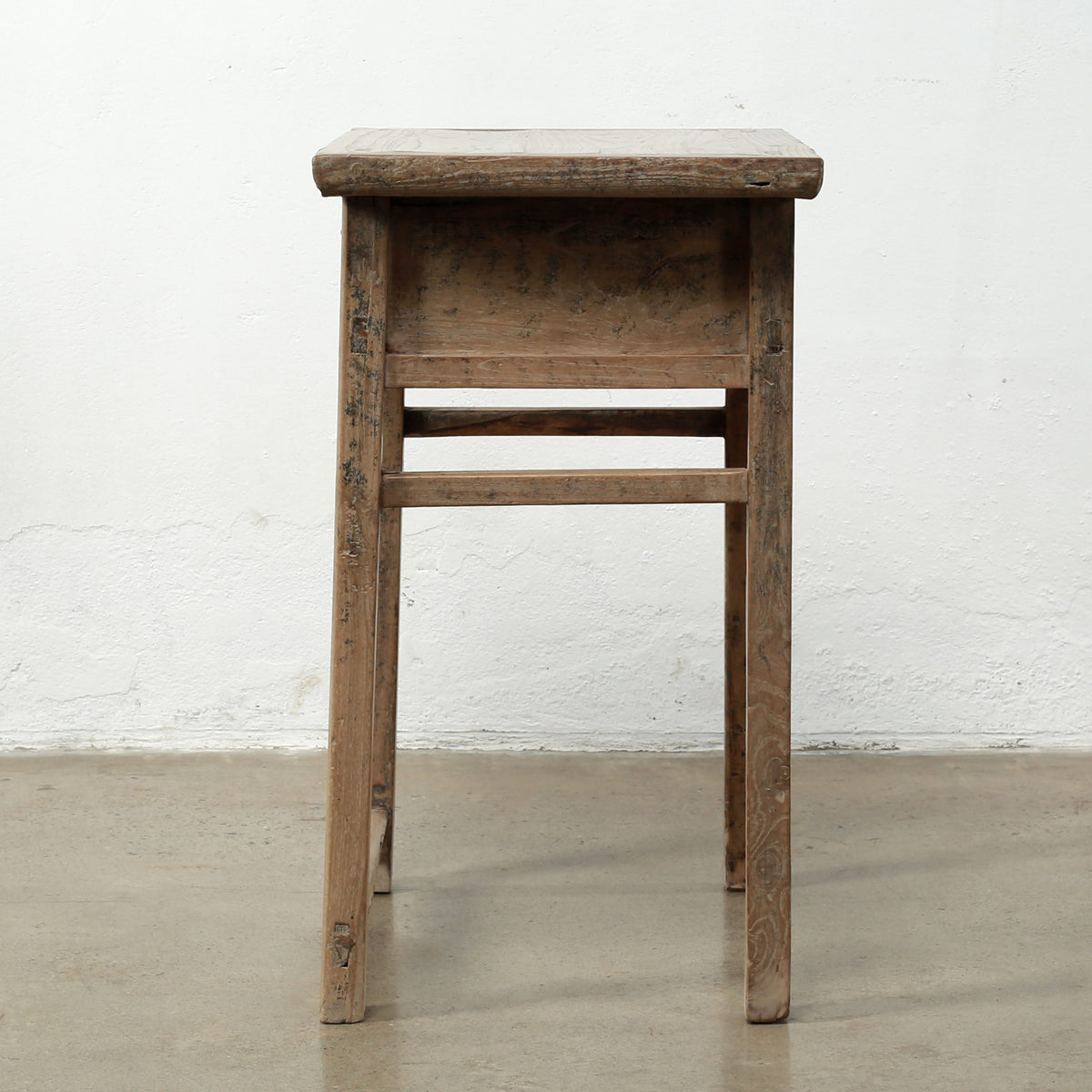 Approx.42" Long 17" Deep Vintage Entry Table with Two Drawers Weathered Natural