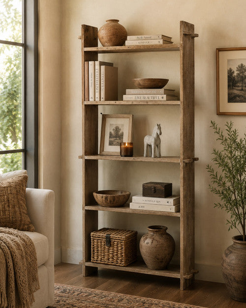 Vintage Shelf Weathered Natural Size Vary Approx. 45.6x13.7x92.5H image 2