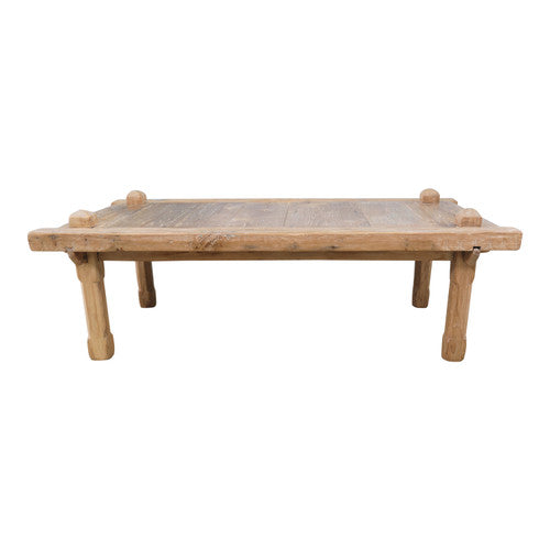 Approx. 5-6ft Long 20-30 Inches Wide Vintage Teakwood Tribe Coffee Table Weathered Natural (size & color vary) image 2