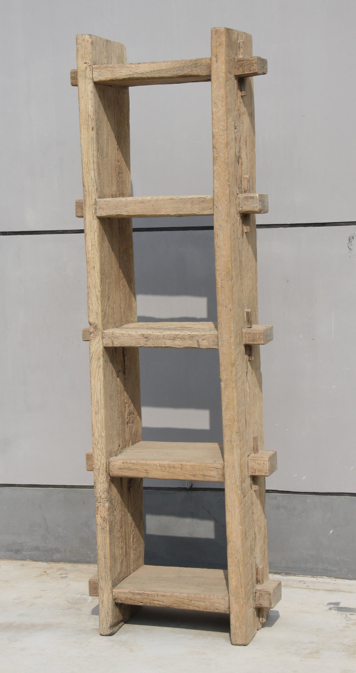 Vintage Appeal Shelf Approx. 26x13x80H Weathered Natural (Size & color vary)