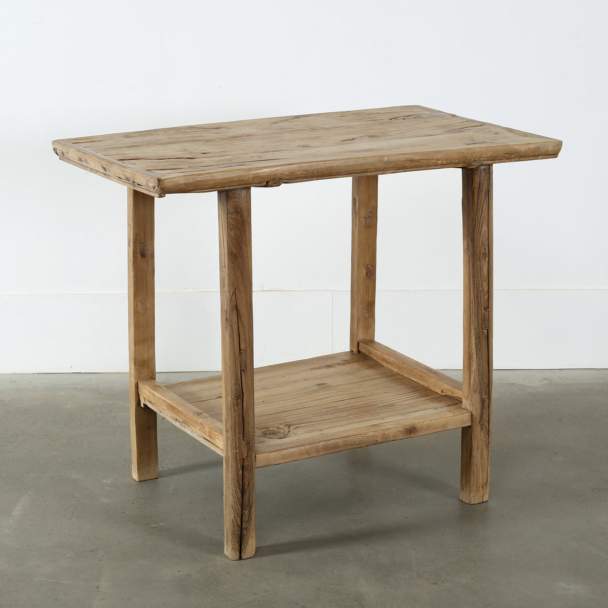 Vintage Counter Table Approx. 37x20x31H Weathered natural (Size & color vary)