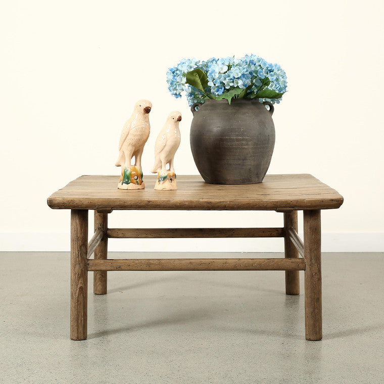 Approx.35-45 Inches Wide Vintage Coffee Table Weathered Natural (finish & size vary) image 3