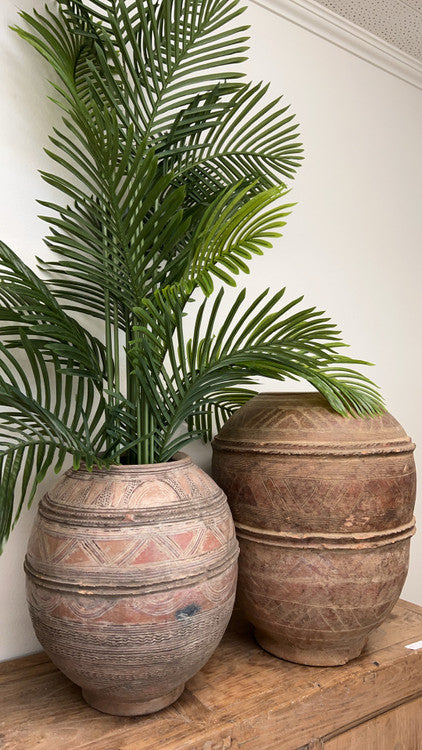 Approx. 20-24 Inches Tall Vintage Nupe Tribe Water Pot (size and color vary) image 2