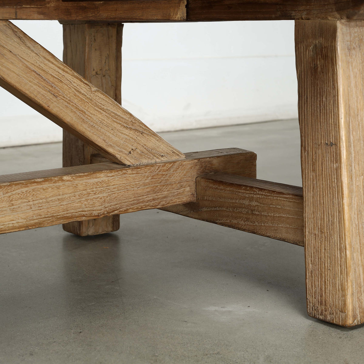 Approx. 70 Inches Long Rustic Farmhouse Coffee Table Weathered Natural