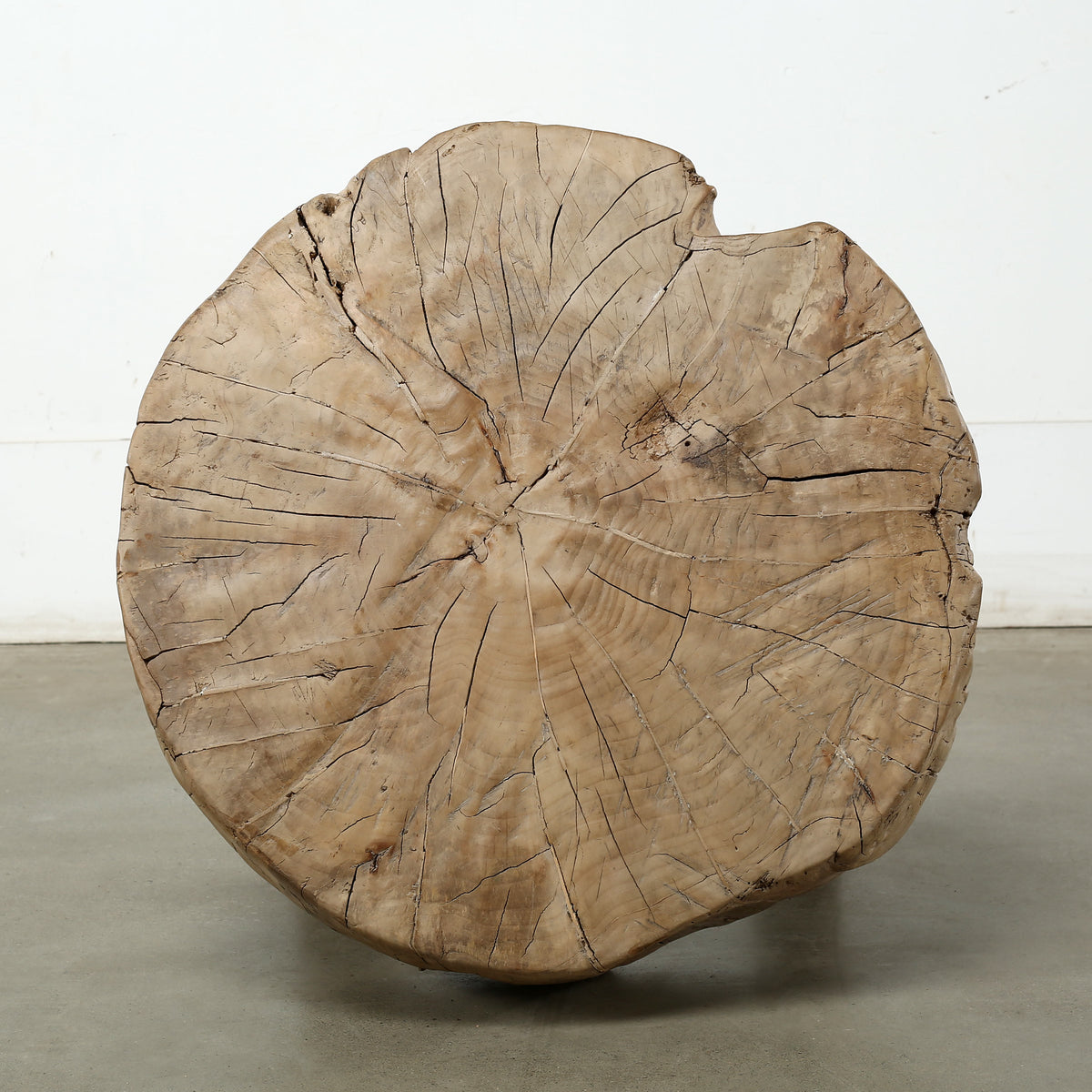 Approx. 24 Inches Live Edge Vintage Rustic Side Table Weathered Natural