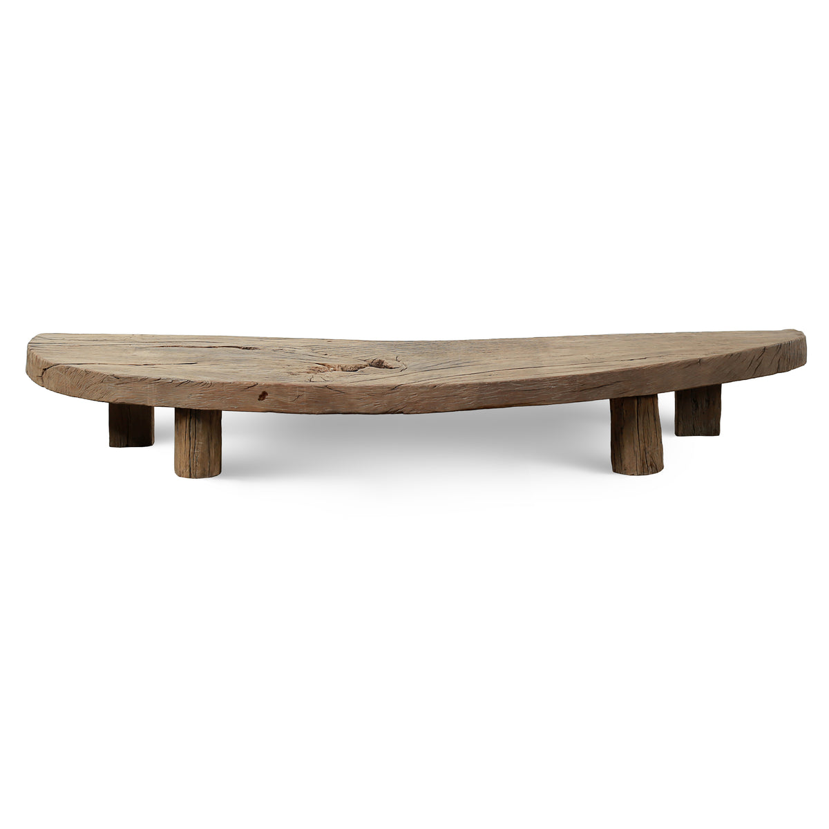 Approx. 100 Inches Wide 24 Inches Deep Live Edge Vintage Table/Bench Weathered Natural
