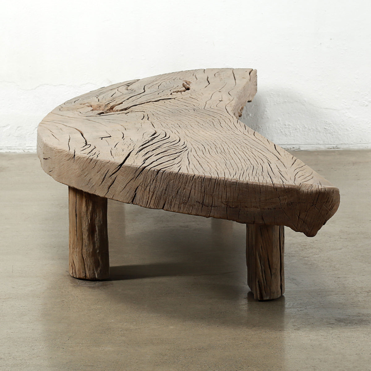 Approx. 100 Inches Wide 24 Inches Deep Live Edge Vintage Table/Bench Weathered Natural