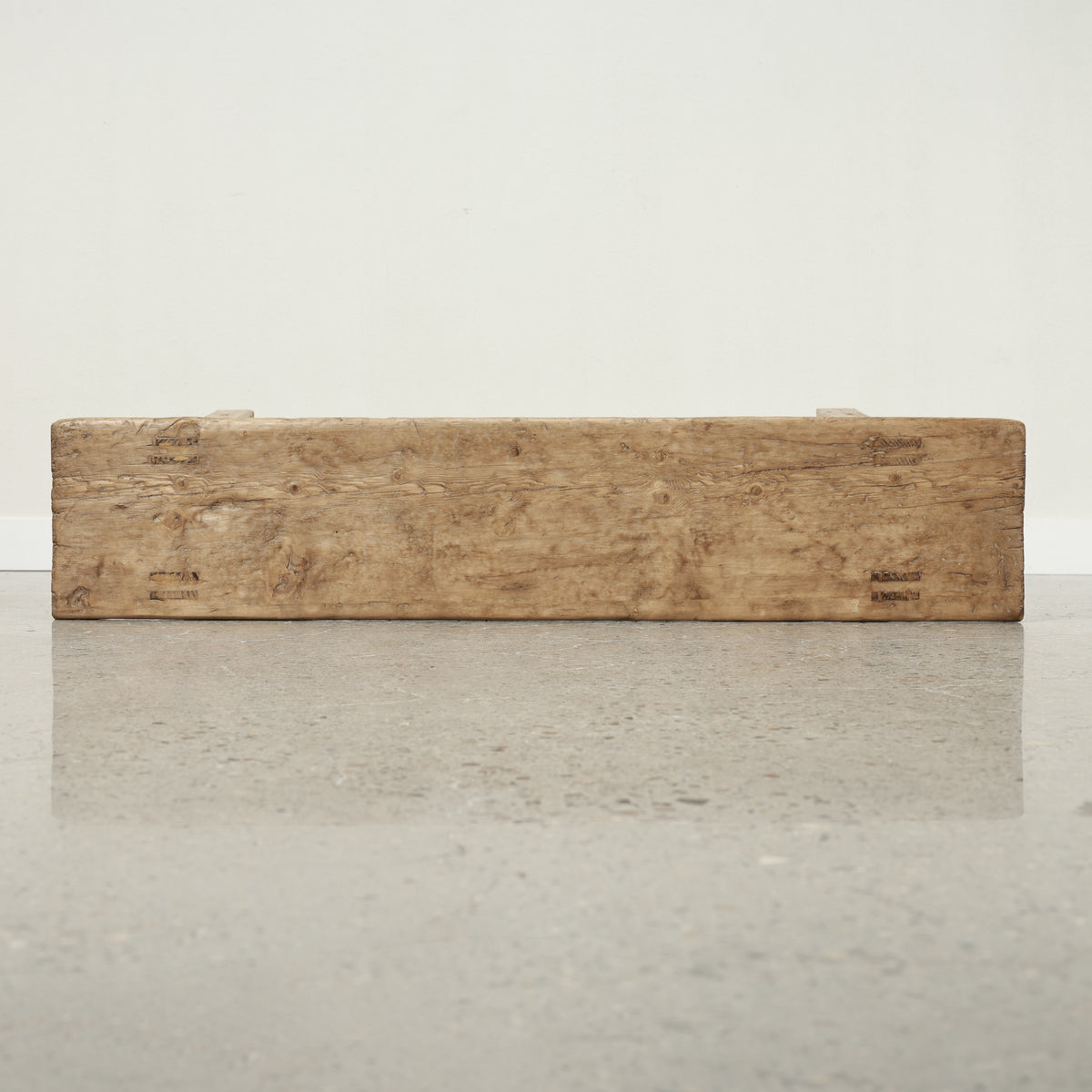 Vintage Console Table Weathered Natural 57.5" x 11.8" x 31.5"H