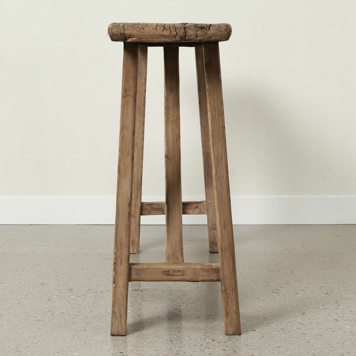 Vintage Console Table Weathered Natural 57.5" x 11.8" x 31.5"H