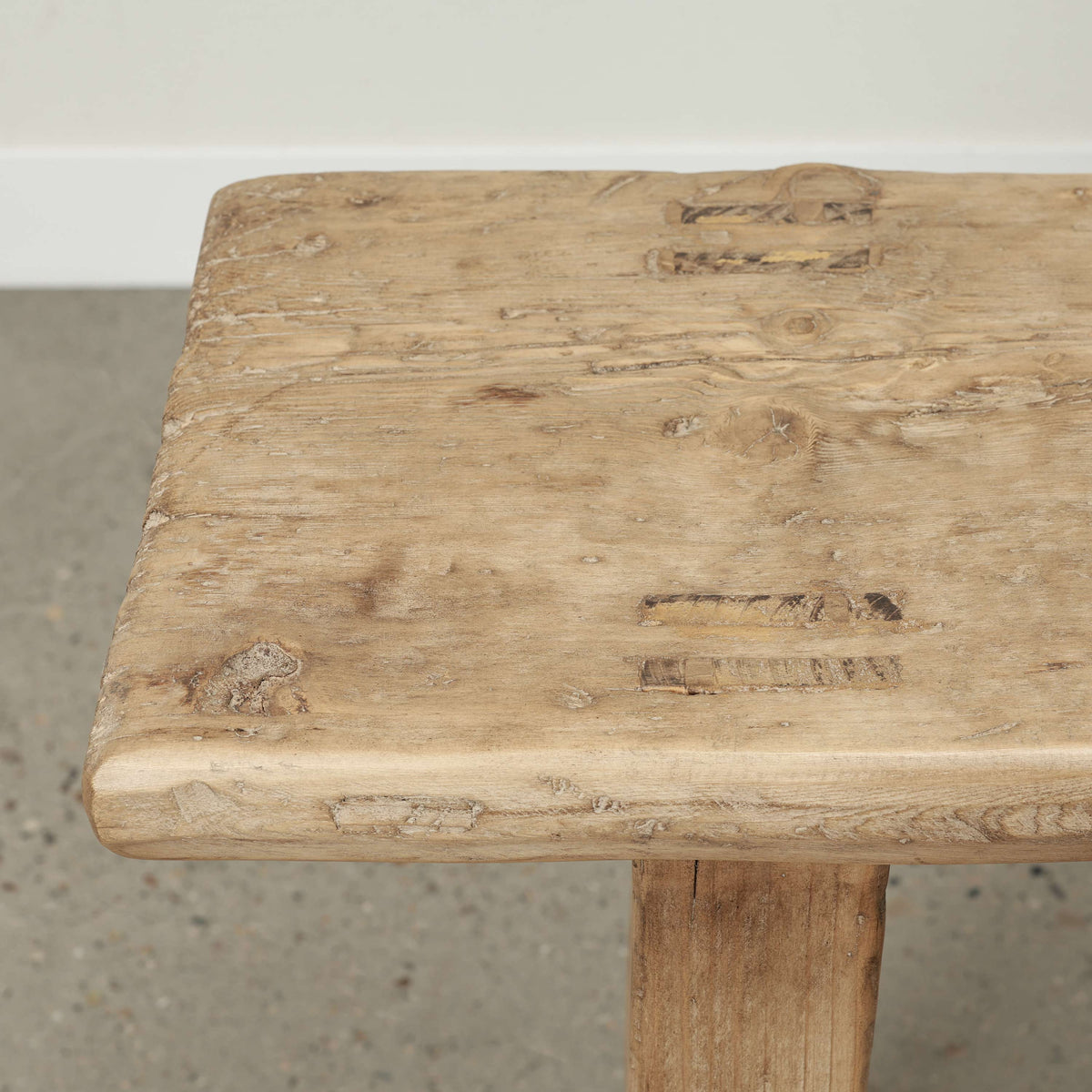 Vintage Console Table Weathered Natural 57.5" x 11.8" x 31.5"H
