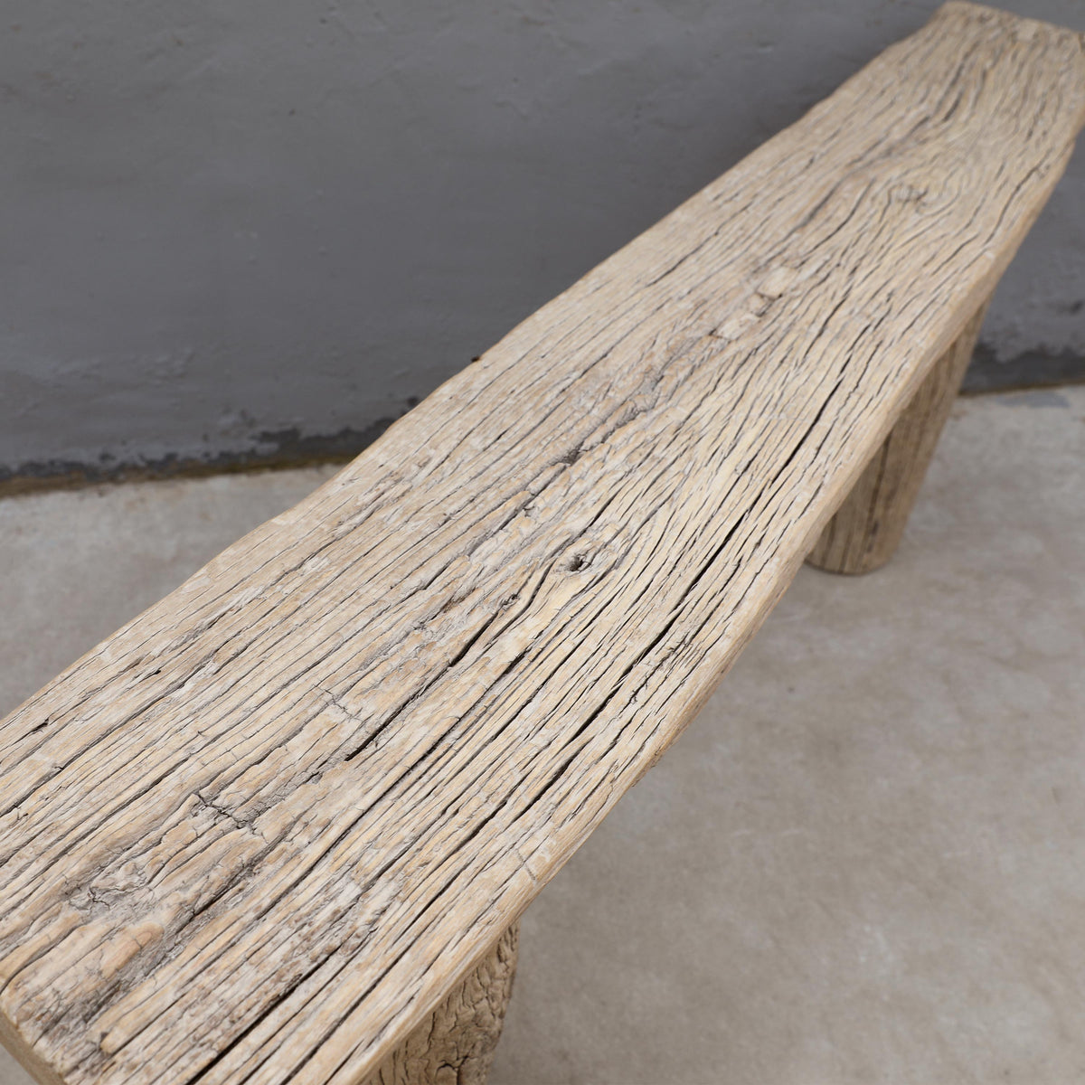 Approx. 6ft Live Edge Vintage Console Table Weathered Natural