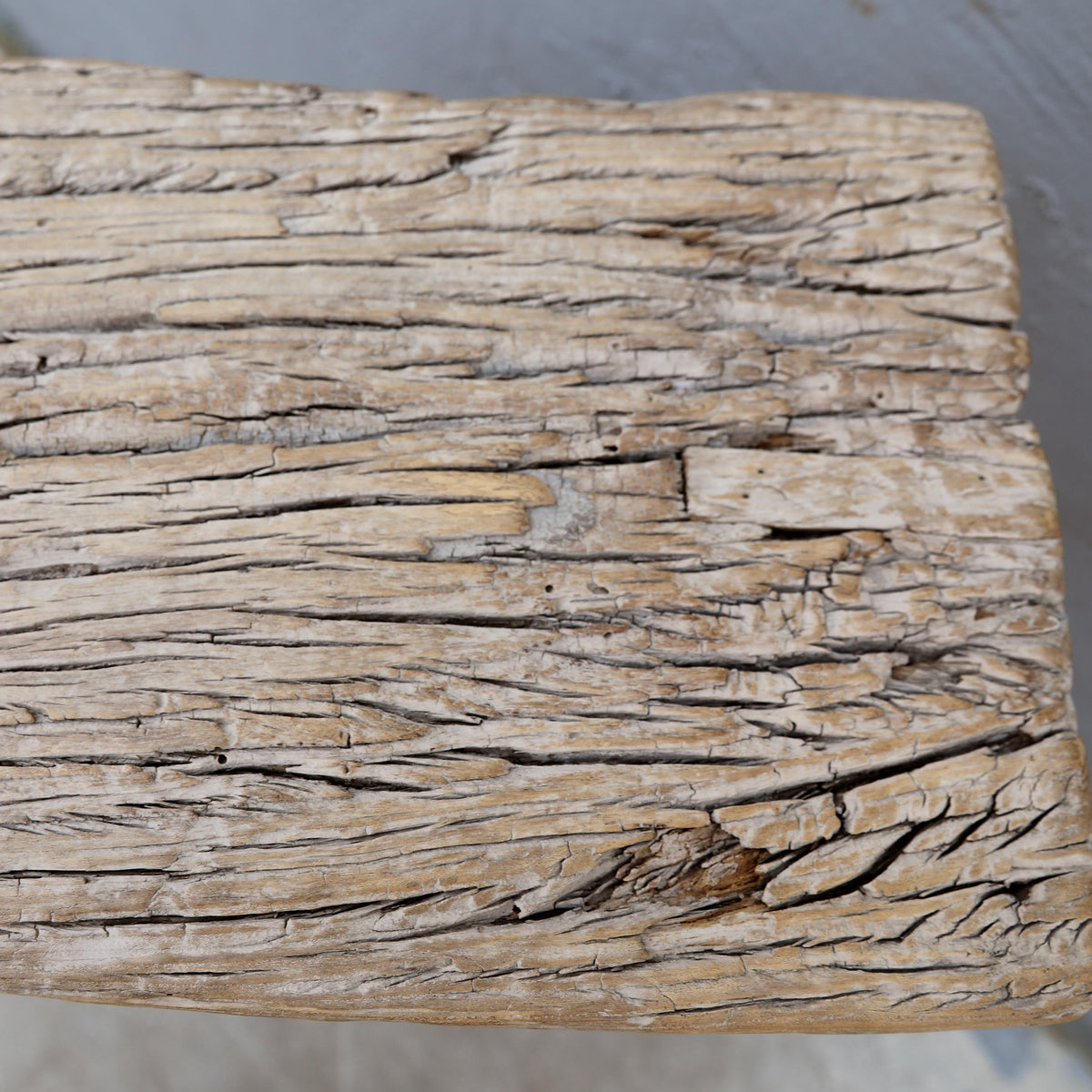 Approx. 6ft Live Edge Vintage Console Table Weathered Natural