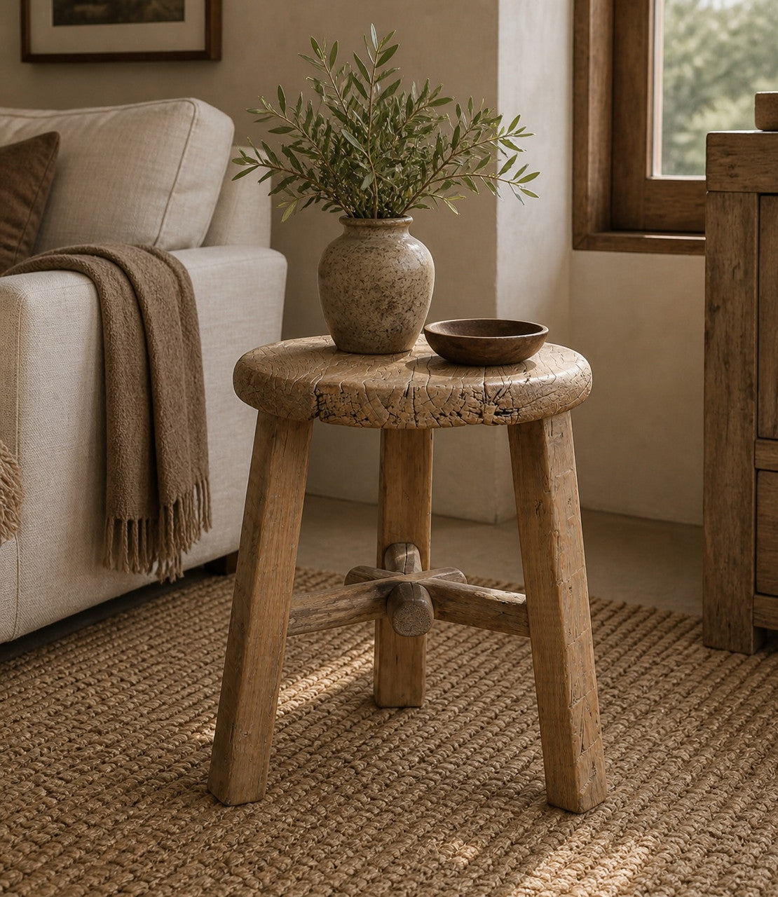 Approx.20 Inches Round Tables with Three Legs