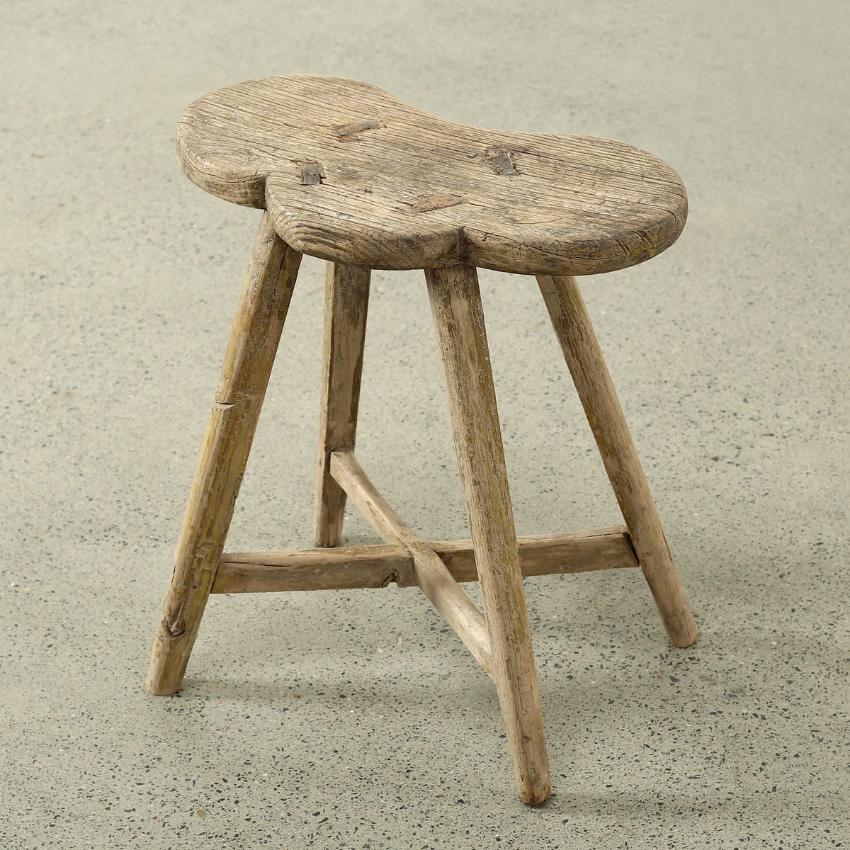 Vintage Saddle Stool Approx.17-20 Inches wide