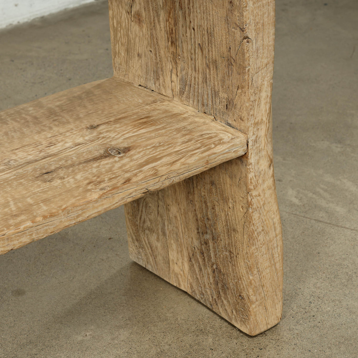 Vintage Console 76" Wide with Tapered Leg Weathered Natural