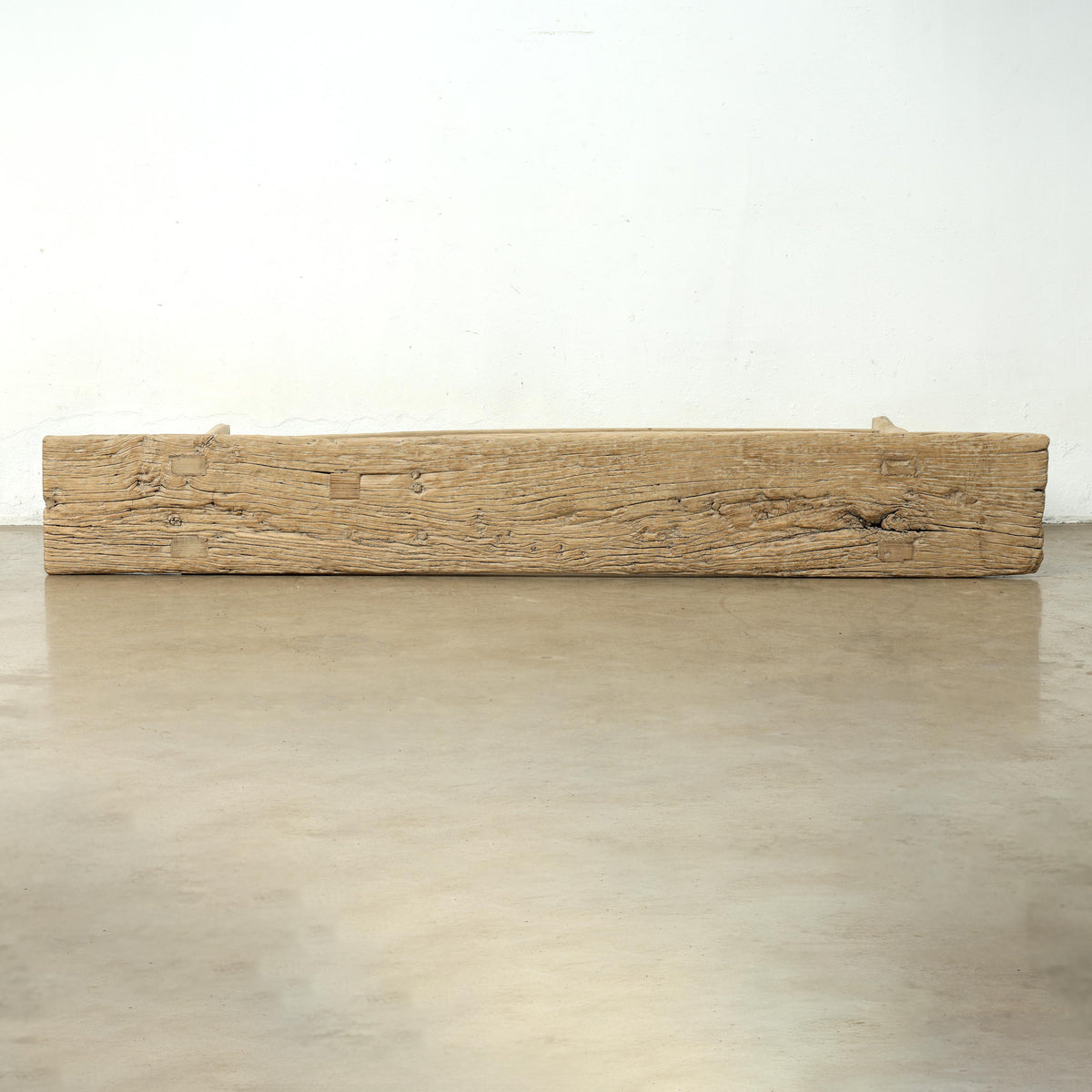 Vintage Console 83" Wide with Tapered Leg Weathered Natural