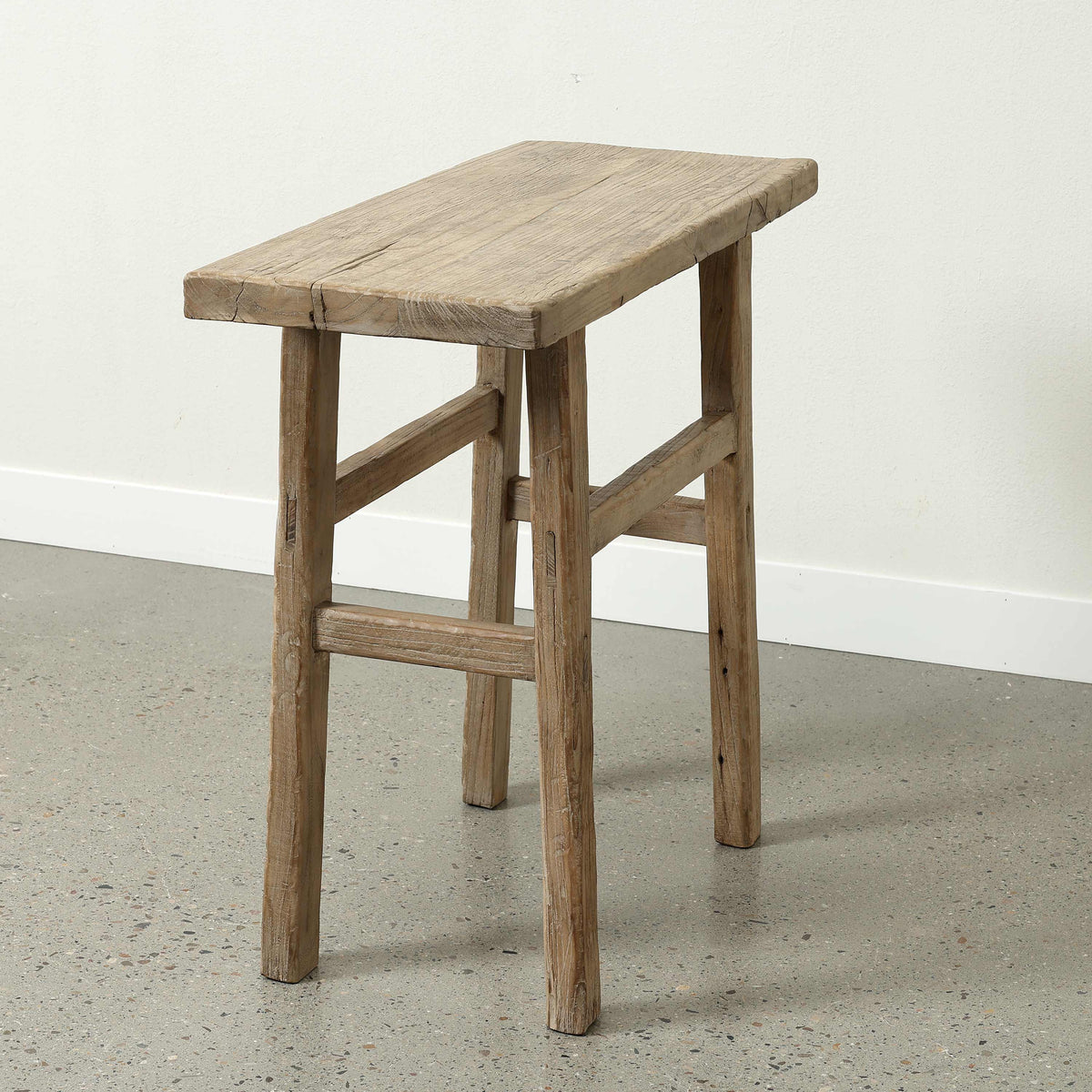 Vintage Narrow Console 33" Wide Weathered Natural