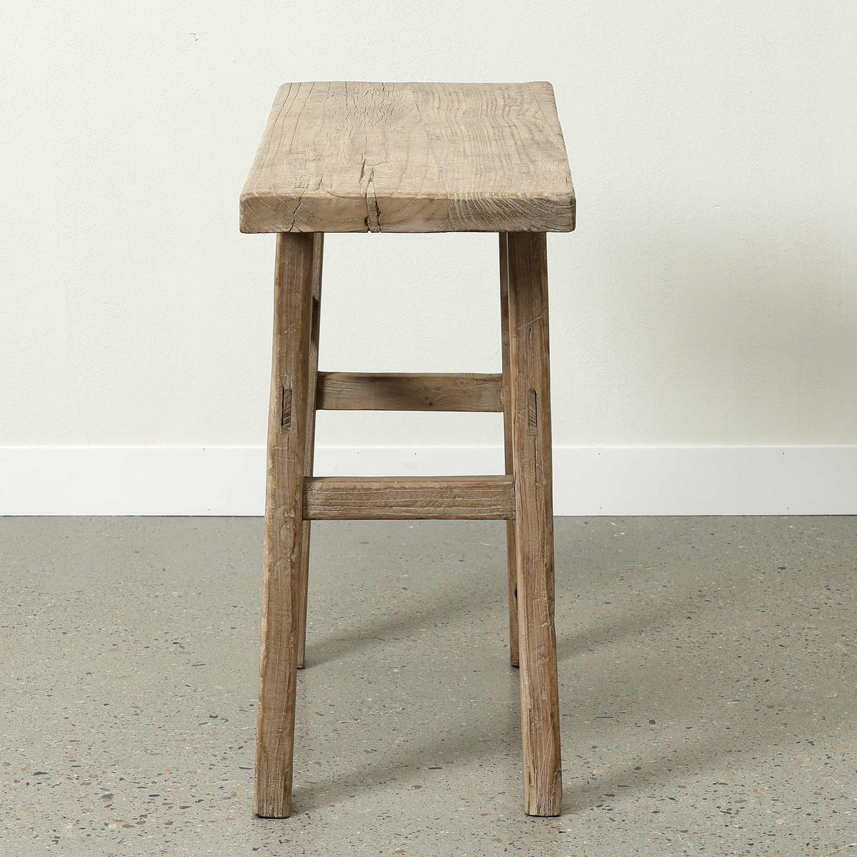 Vintage Narrow Console 33" Wide Weathered Natural