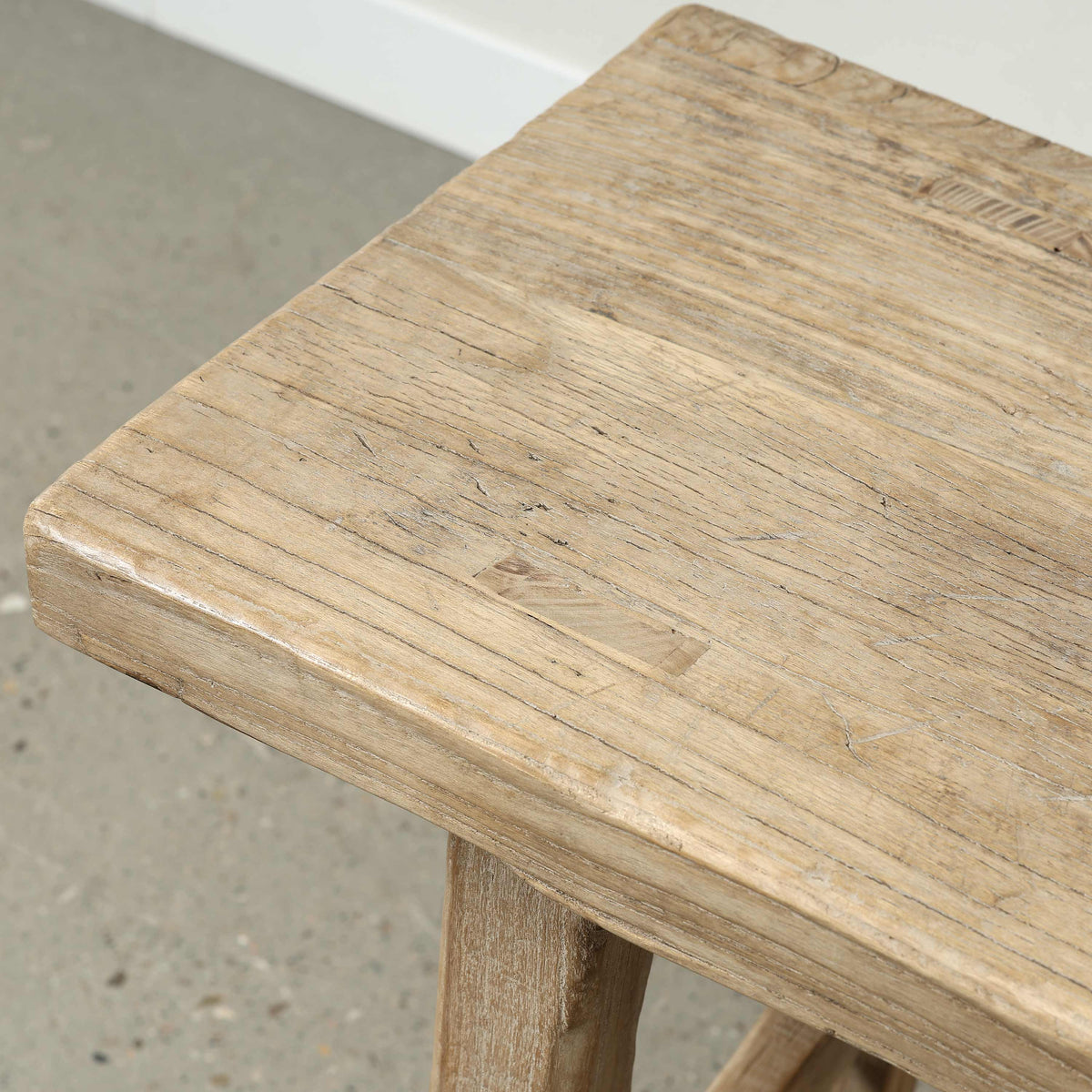 Vintage Narrow Console 33" Wide Weathered Natural