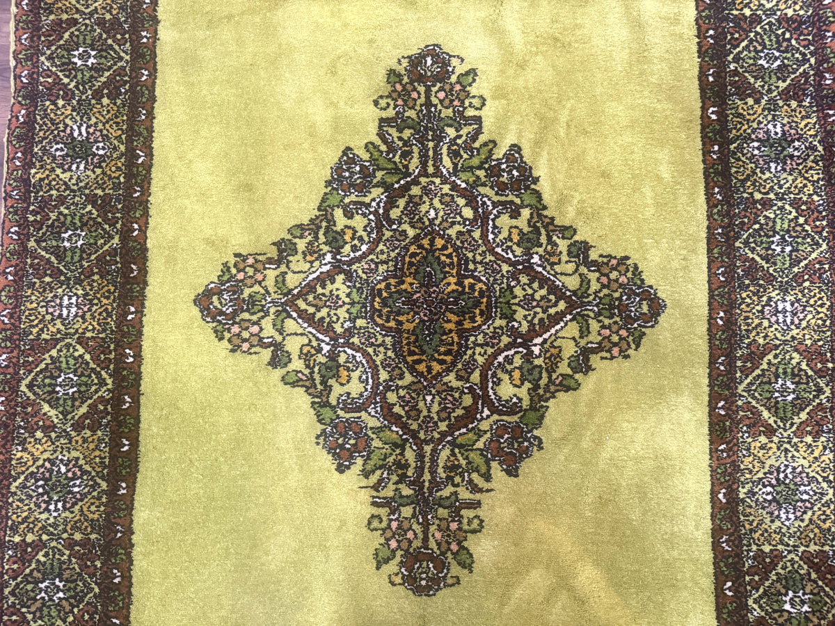 Moroccan Rug 6x8, Semi Open Field, Vintage, Lime Green, Wool Carpet - Jewel Rugs, view 5