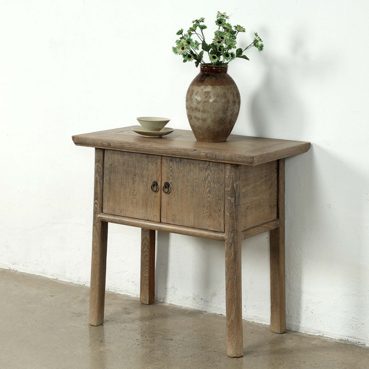 Vintage Table with Two Doors 35x18x31.5H