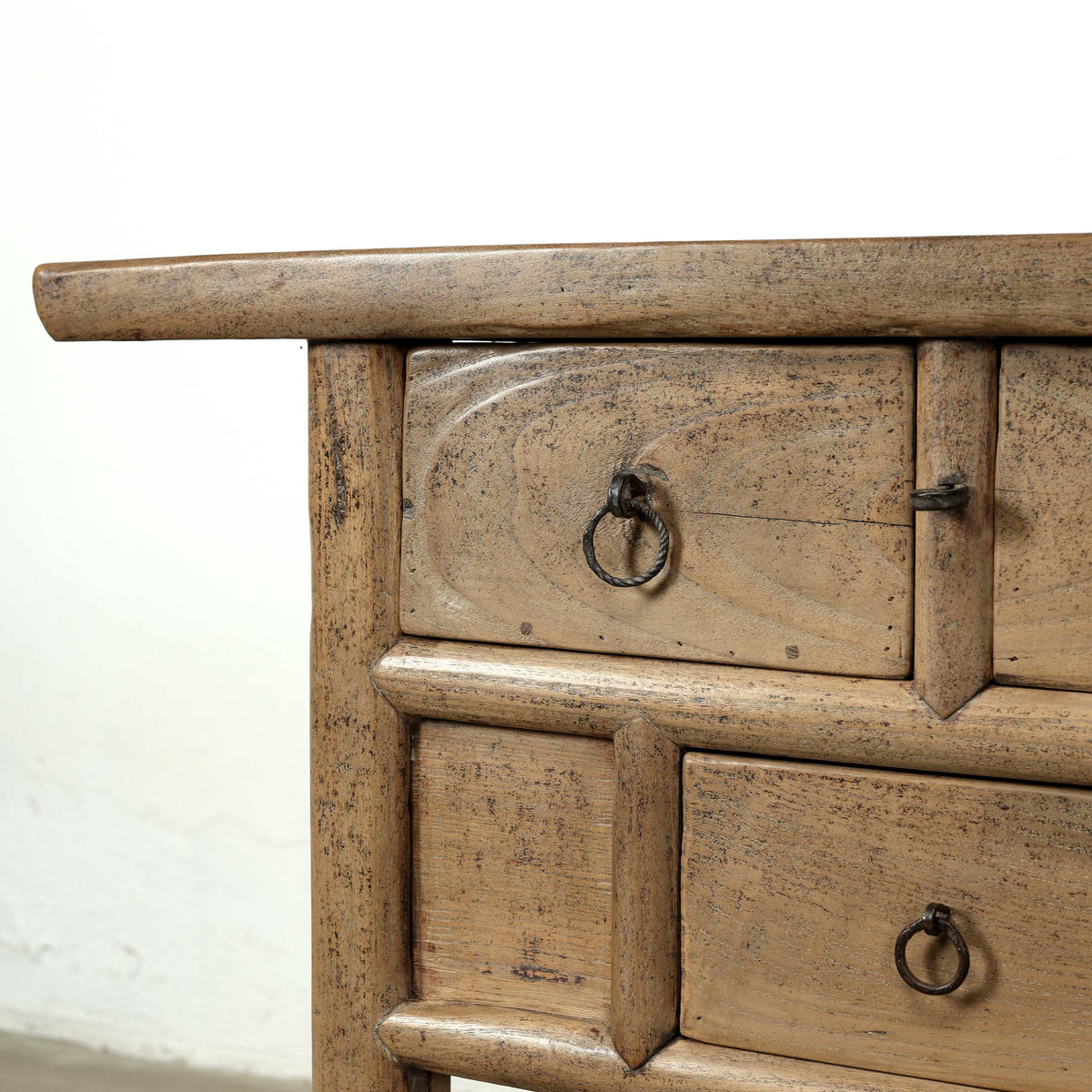Approx. 70 Inches Long Vintage Sideboard with 9 Drawers Weathered Natural
