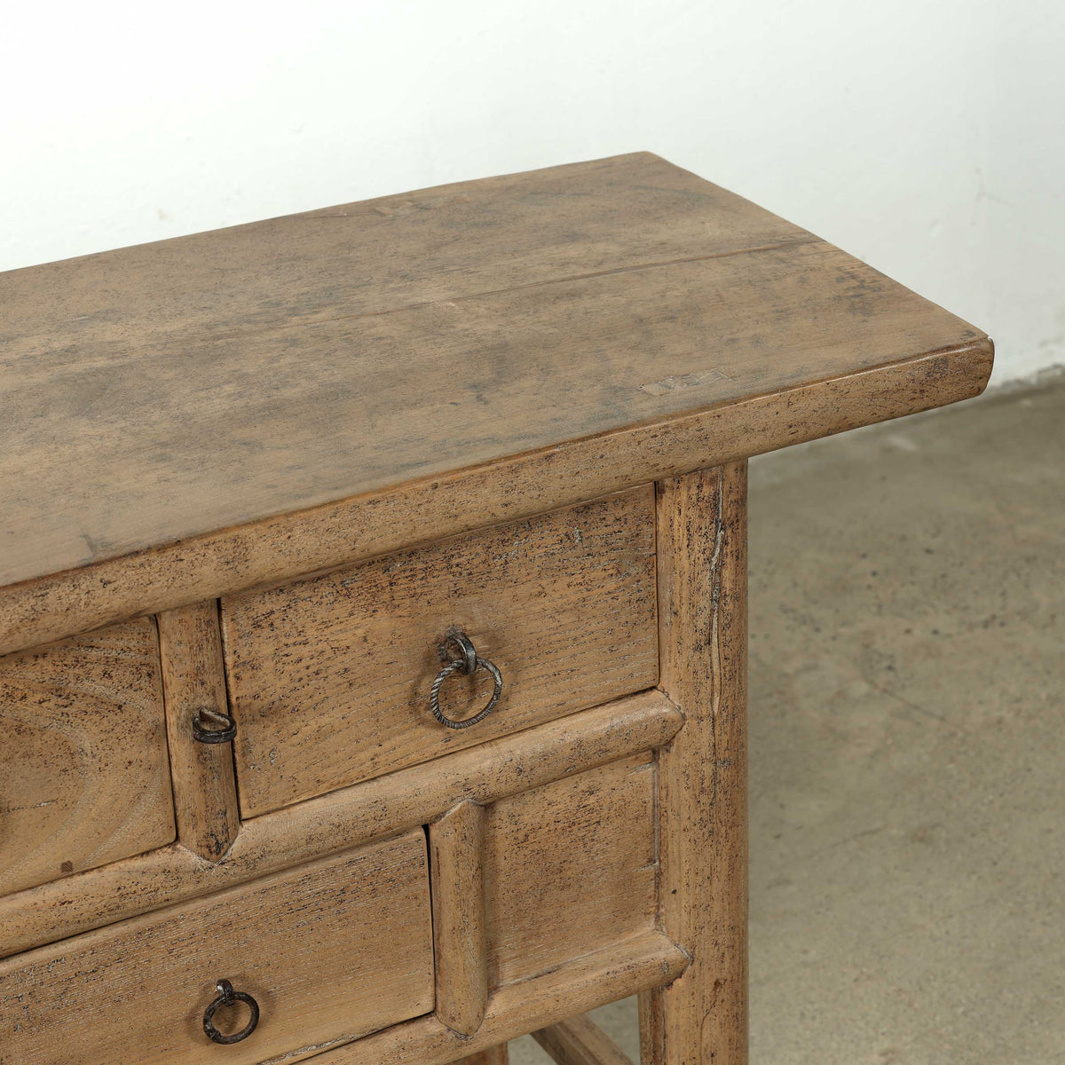 Approx. 70 Inches Long Vintage Sideboard with 9 Drawers Weathered Natural