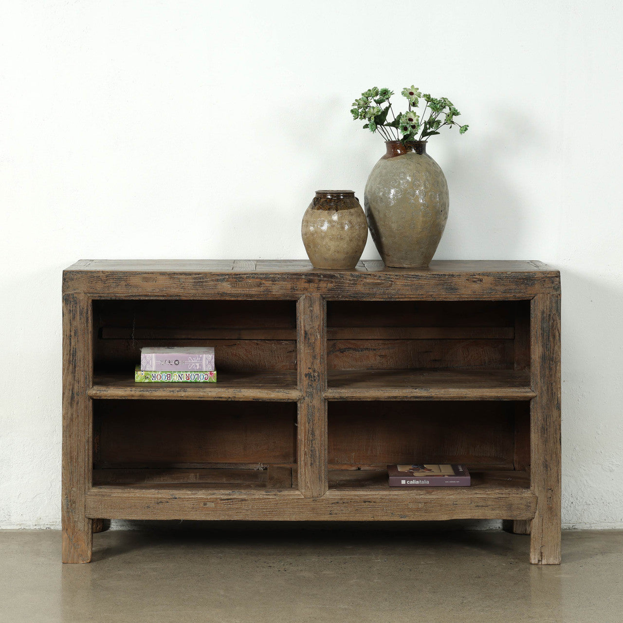 57" W 33" H Vintage Shelf Weathered Natural