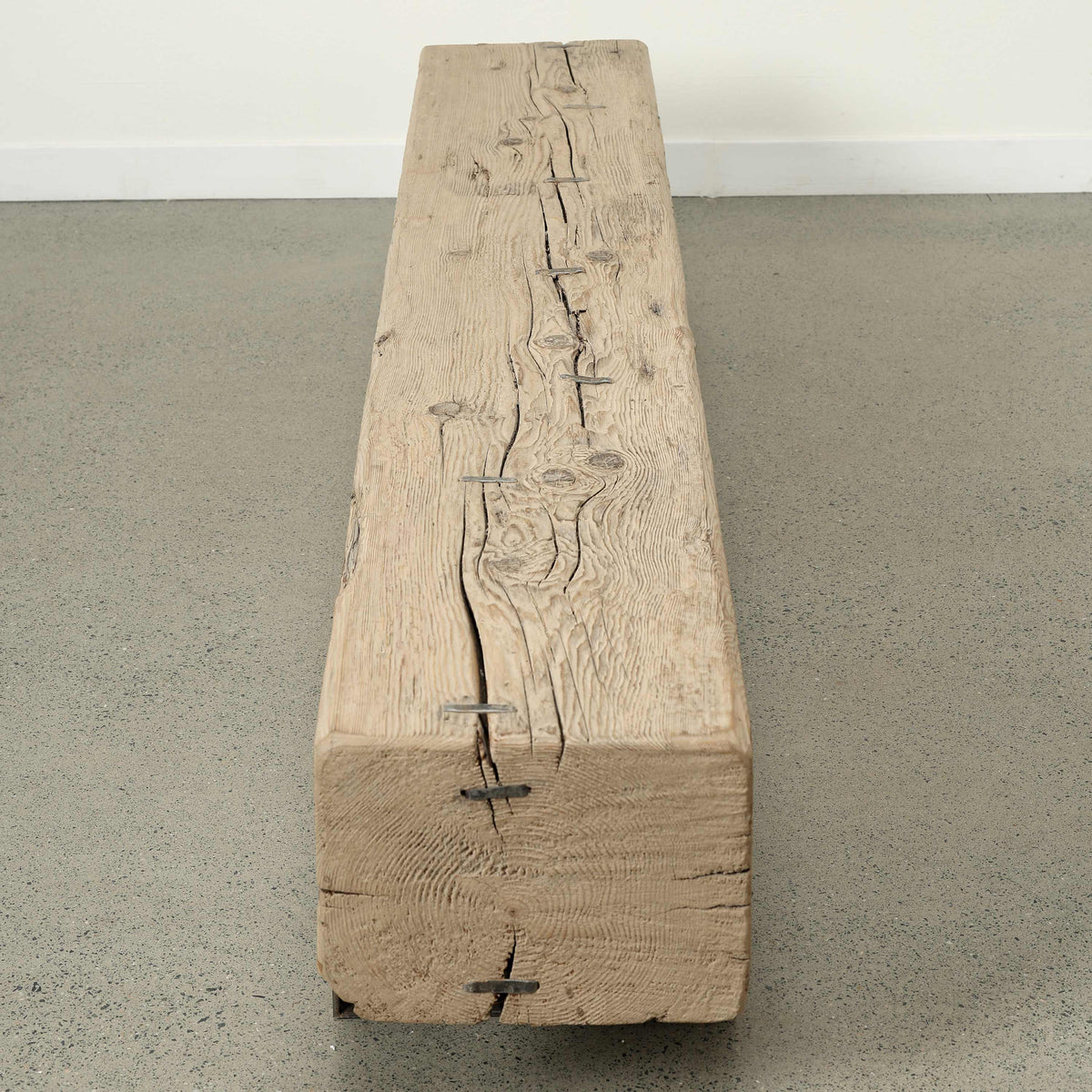 Approx 85 Inches Long 14 Inches Deep Vintage Timber Block Bench