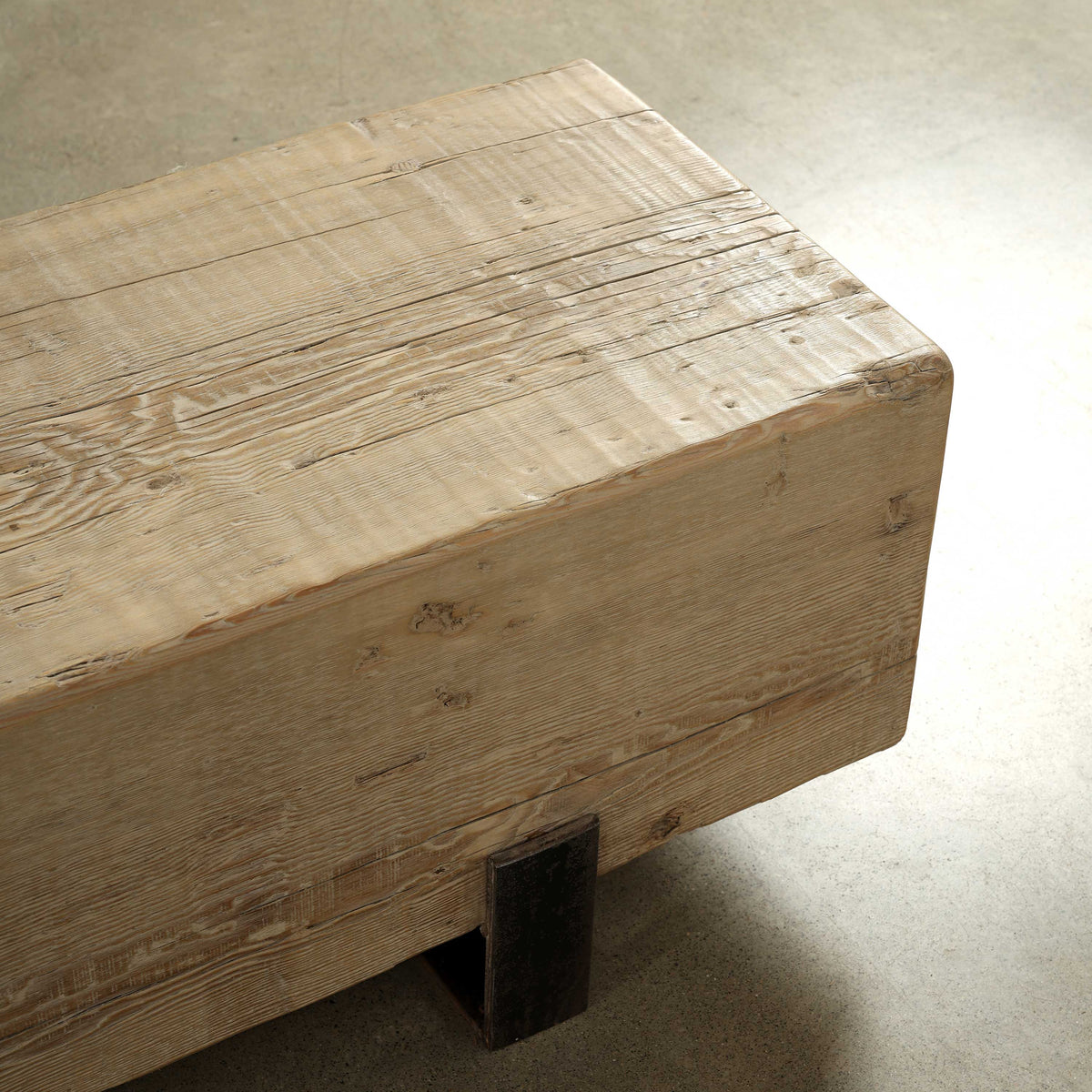 Approx 72-78 Inches Long 14-16 Inches Deep Vintage Timber Block Bench