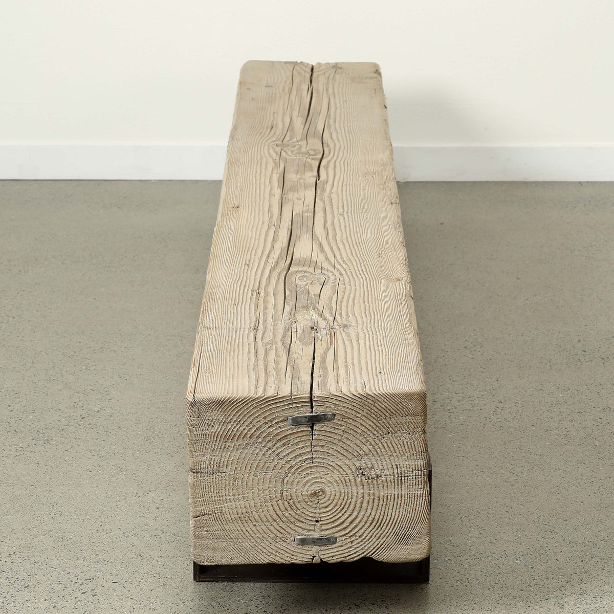 Approx 84-90 Inches Long 13-16 Inches Deep Vintage Timber Block Bench
