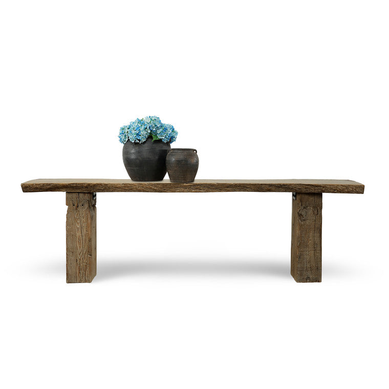 Approx. 103 Inches Long Vintage Heritage Timber Live-Edge Console Table image 3