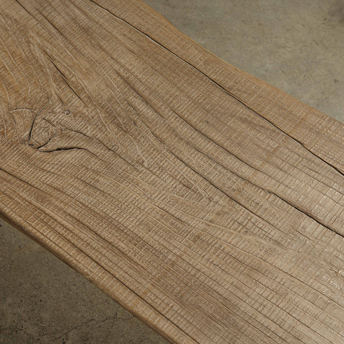 Approx. 100 Inches Long Rustic Riverbend Low Bench