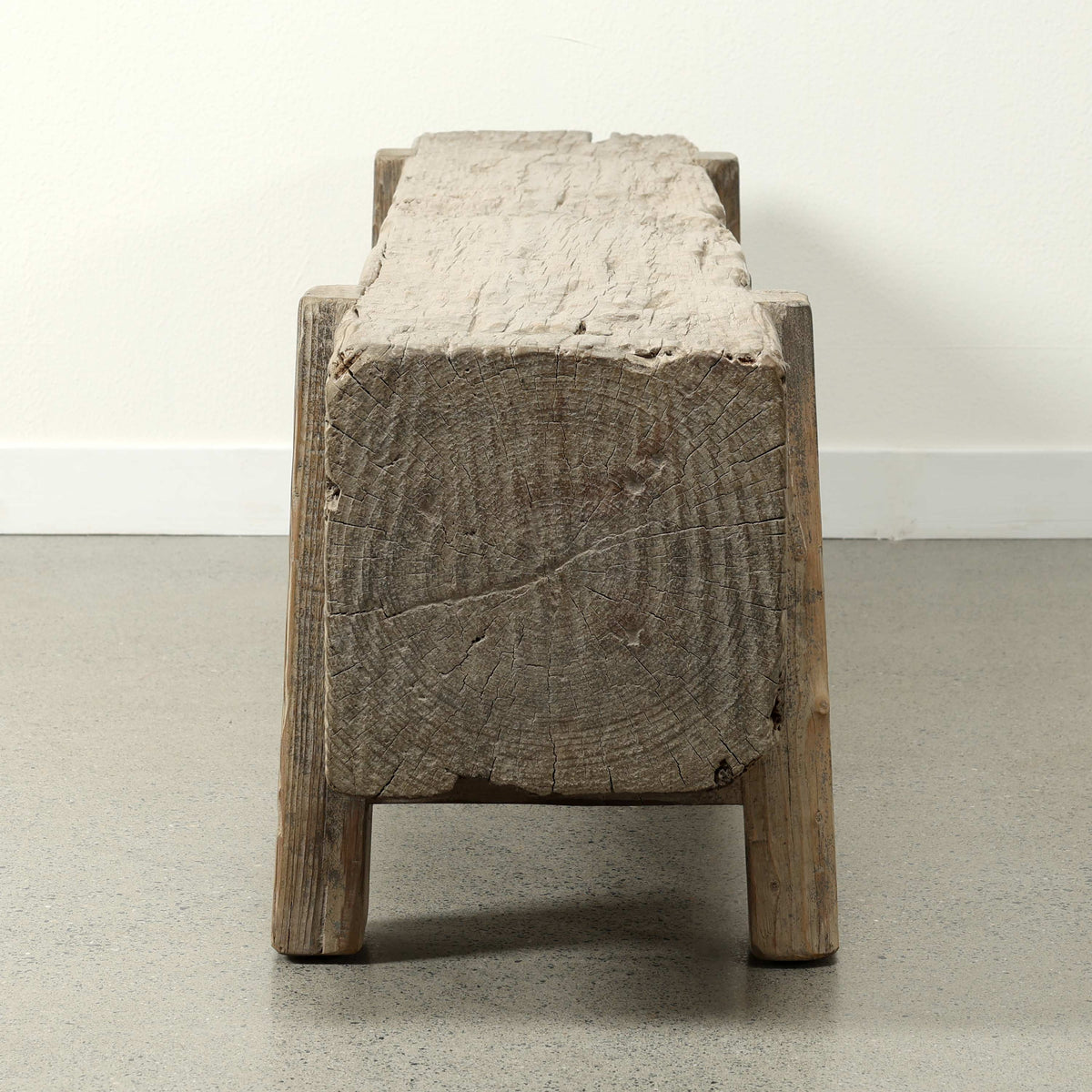 Approx 76-80 Inches Wide Vintage House Beam Bench Weathered Grey