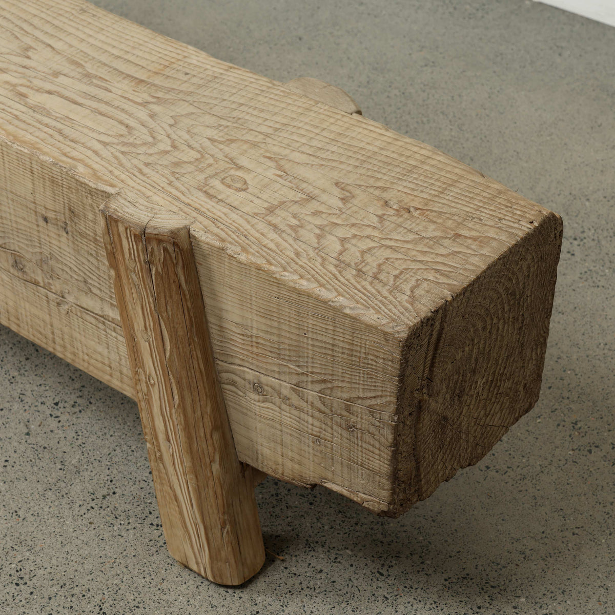 Approx 76-80 Inches Wide Vintage House Beam Bench Weathered Natural