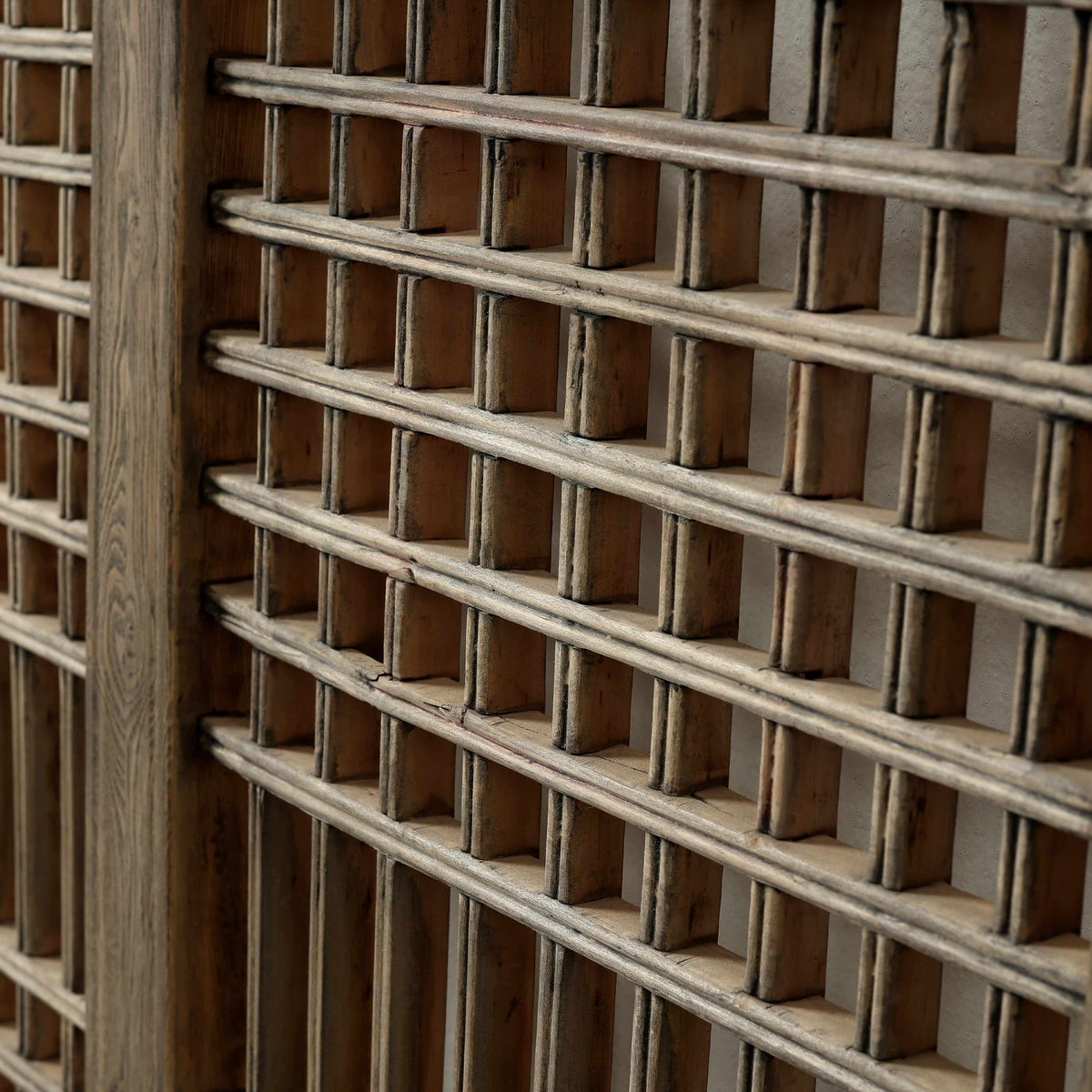 Vintage Wooden Lattice Wall Panel 55.5 W x 41.3 H