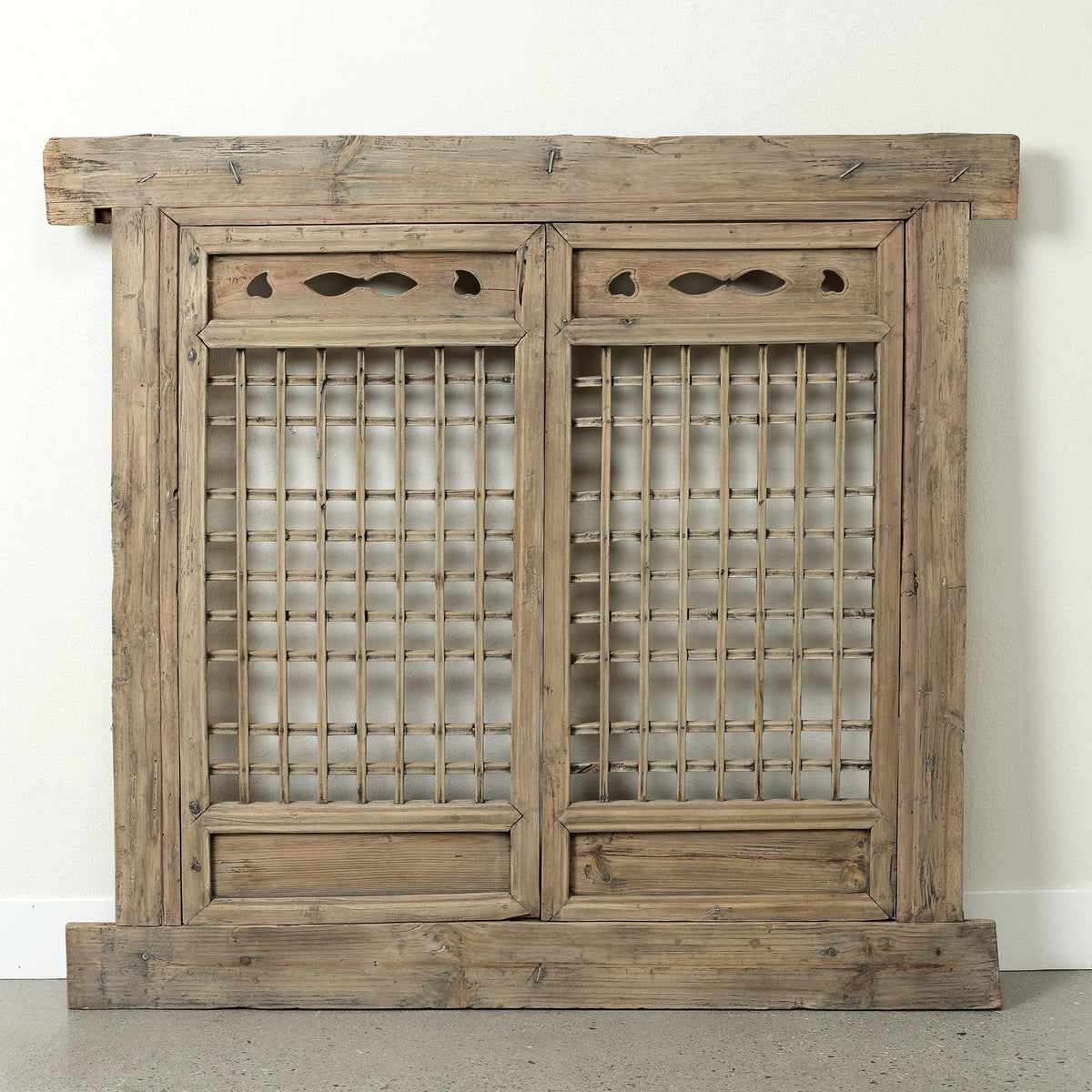 Vintage Wooden Lattice Wall Panel 52.8 W x 47.6 H