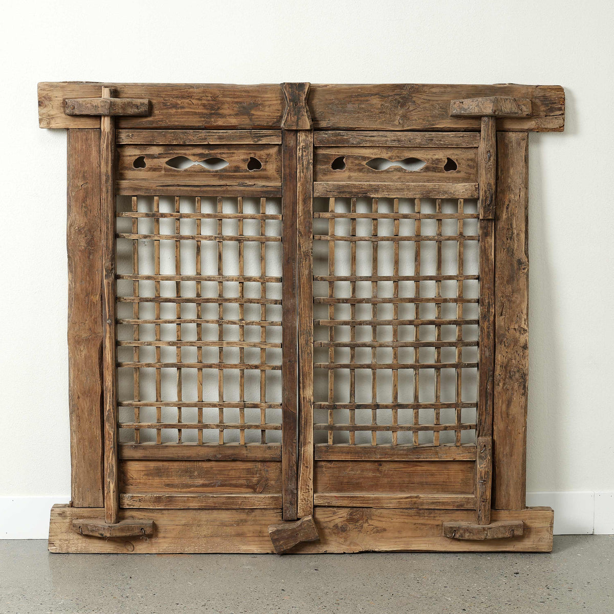 Vintage Wooden Lattice Wall Panel 52.8 W x 47.6 H