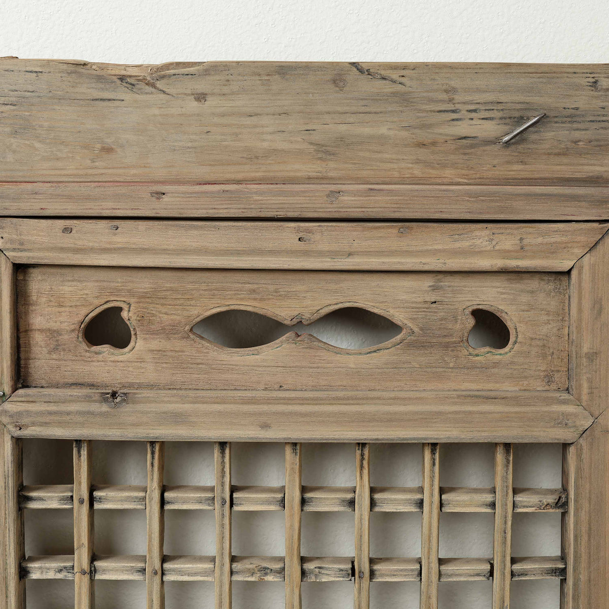 Vintage Wooden Lattice Wall Panel 52.8 W x 47.6 H