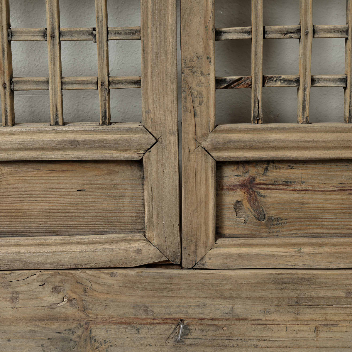 Vintage Wooden Lattice Wall Panel 52.8 W x 47.6 H