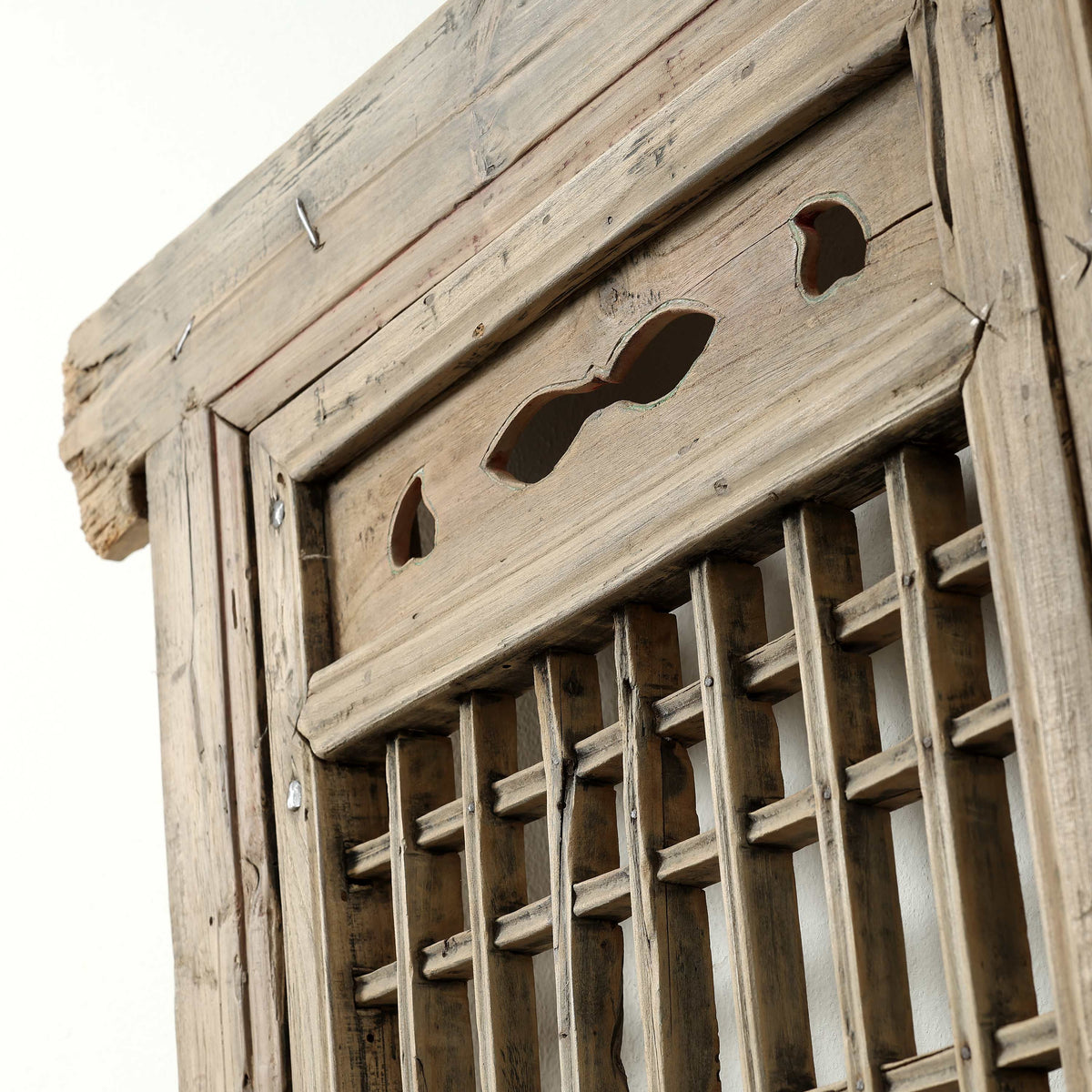 Vintage Wooden Lattice Wall Panel 52.8 W x 47.6 H