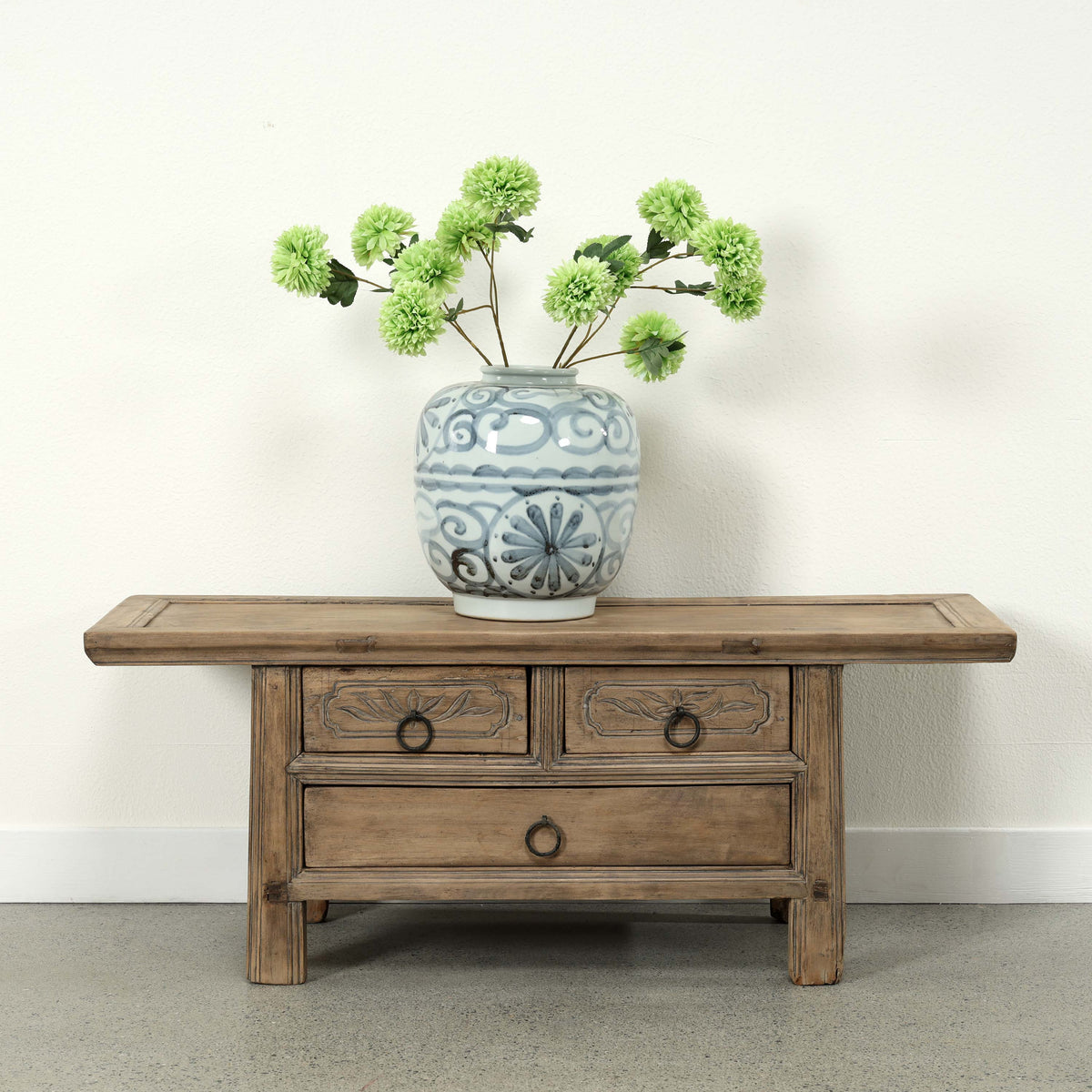 Approx. 42" Wide 15" Deep Vintage Table with Three Drawers