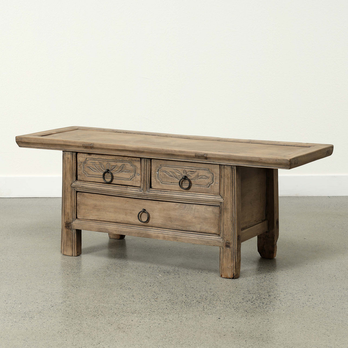Approx. 42" Wide 15" Deep Vintage Table with Three Drawers
