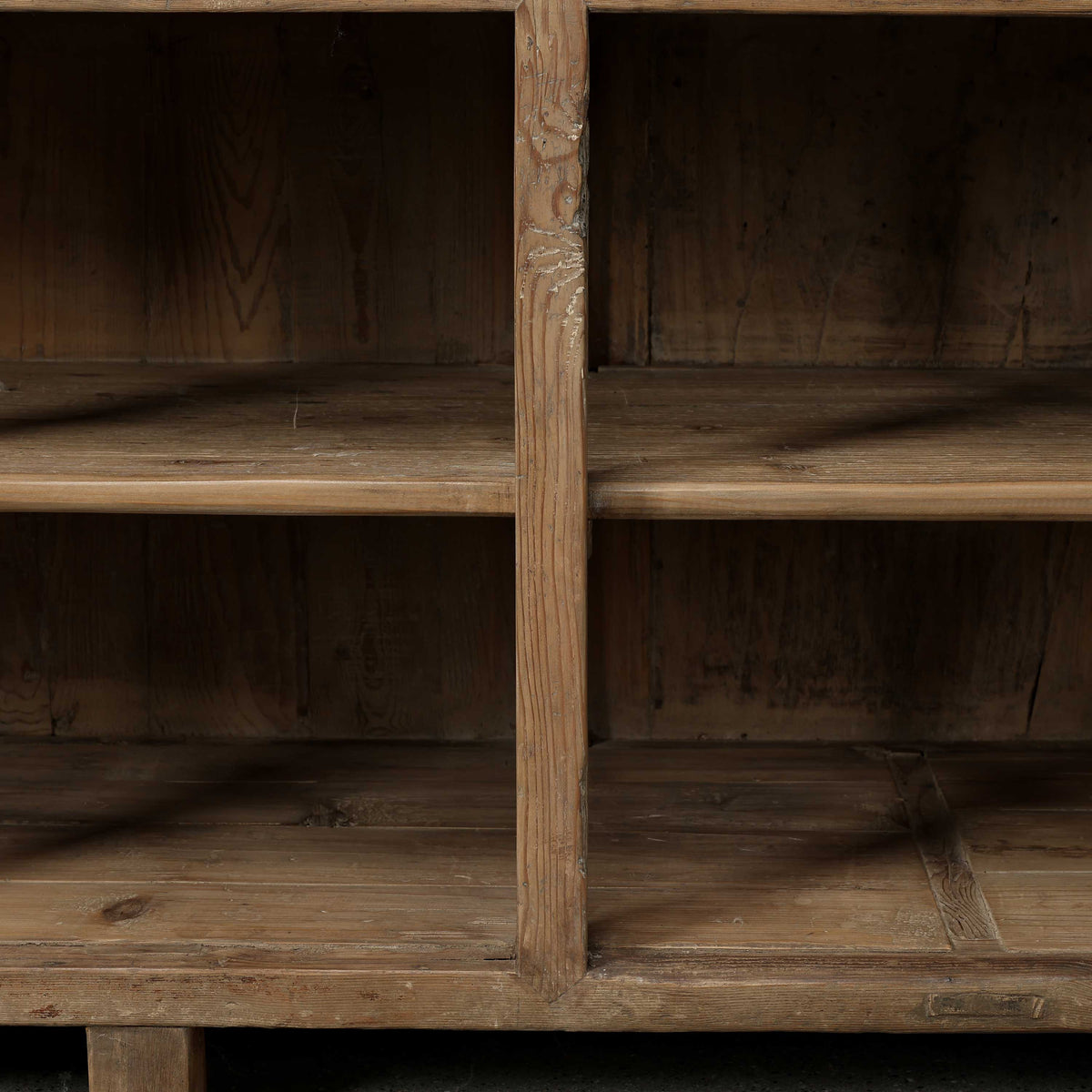 Approx. 120" Wide Vintage Sideboard with 7 Drawers, Weathered Natural