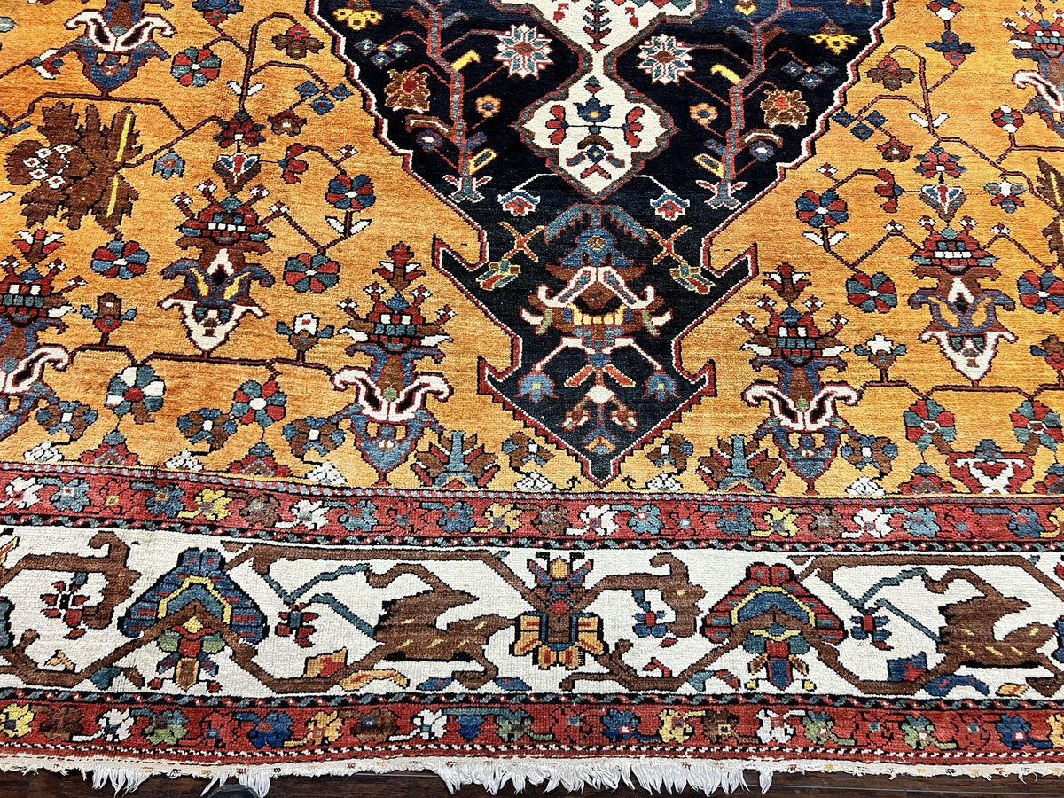 Antique Persian Bakhtiari Rug 14x19 – Rare Palace Size Carpet - Jewel Rugs, view 13