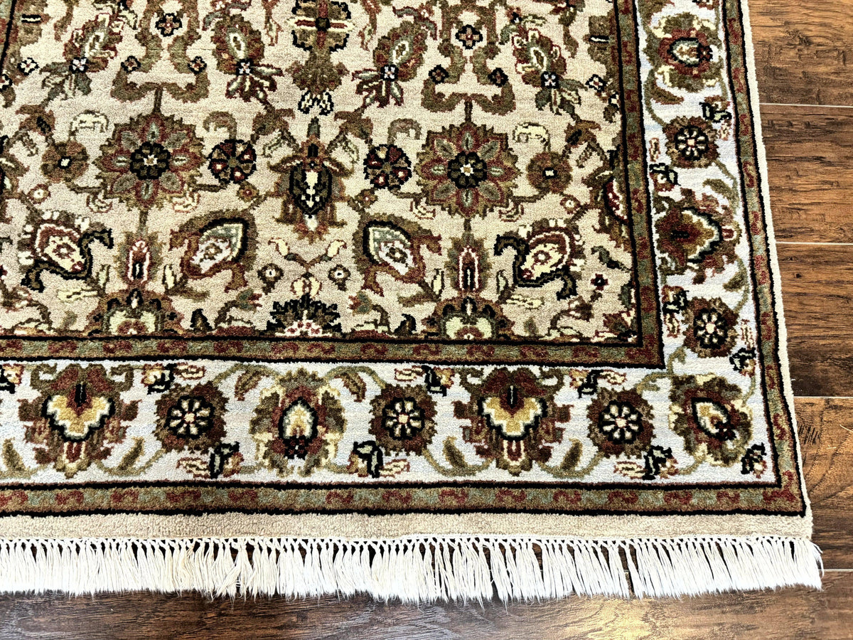 Pak Persian Rug 4x6, Floral Allover Vintage Oriental Carpet, Handmade Wool Rug - Jewel Rugs, view 10